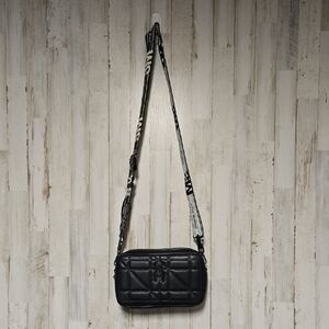 Steve Madden Black Crossbody Bag with Chain Accent